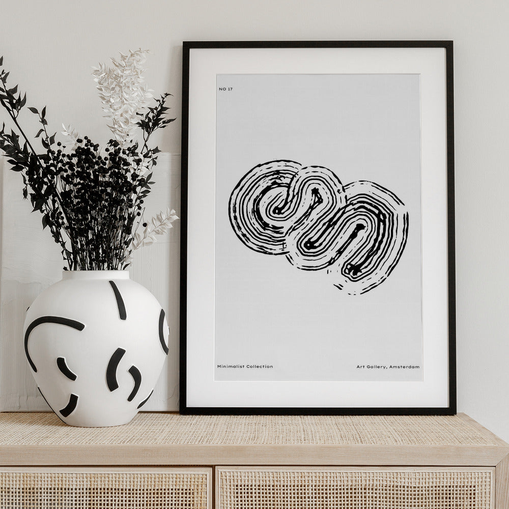 Monochrome Maze 17 - Art Print by Treechild