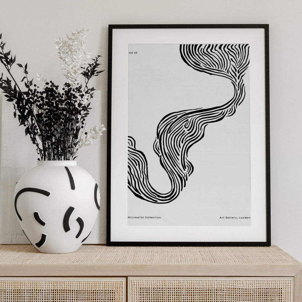 Flowing Lines - Art Print by Treechild