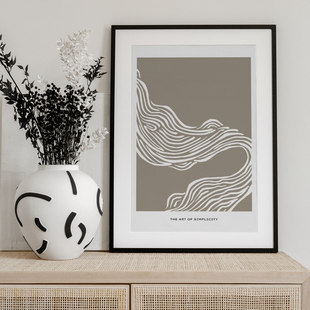 Flowing Lines - Art Print by Treechild