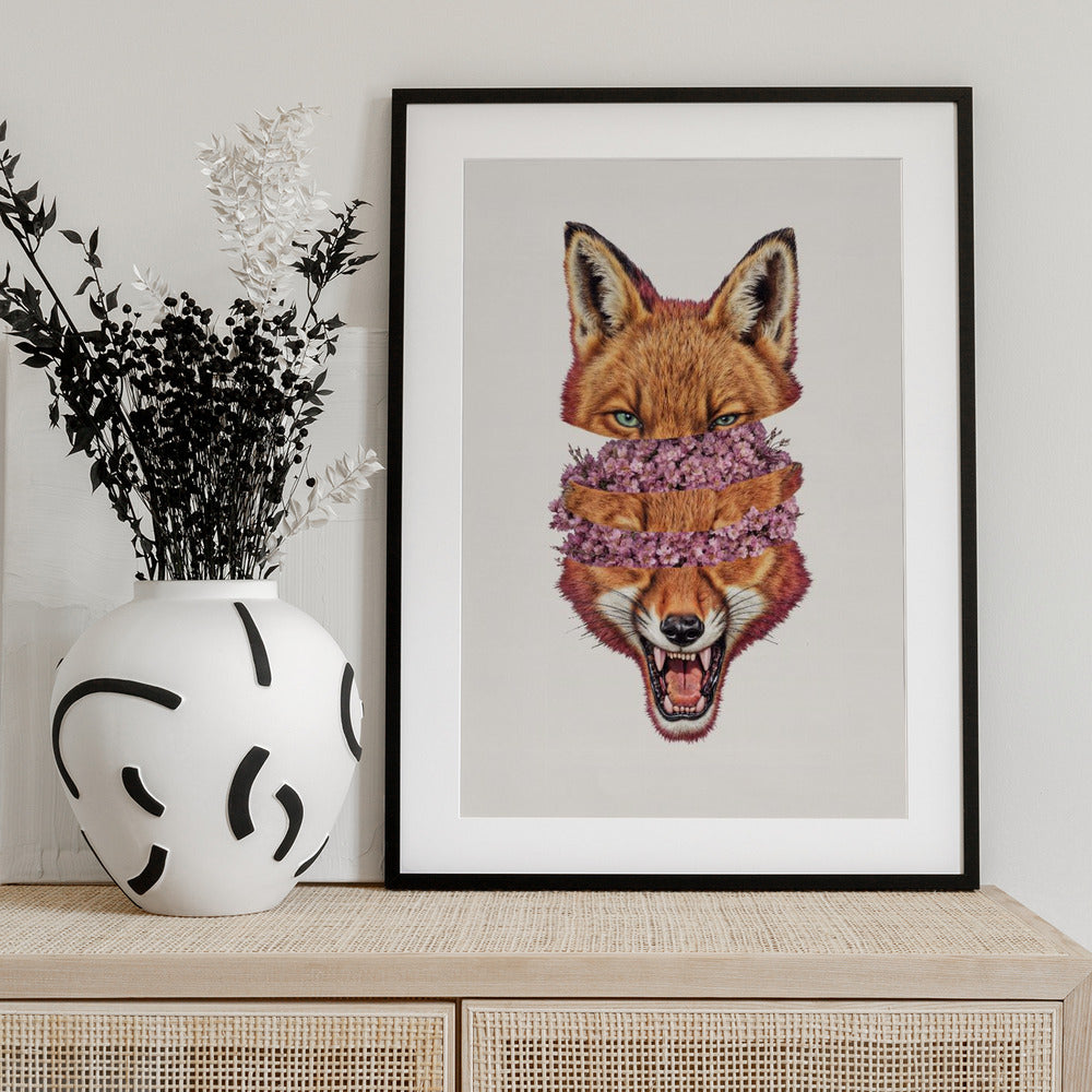 Flowers Inside Copy - Art Print by Robert Farkas