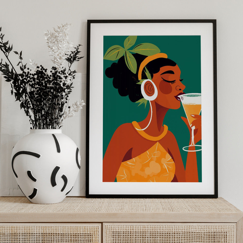 Drink In the Tropics - Art Print by Andreas Magnusson