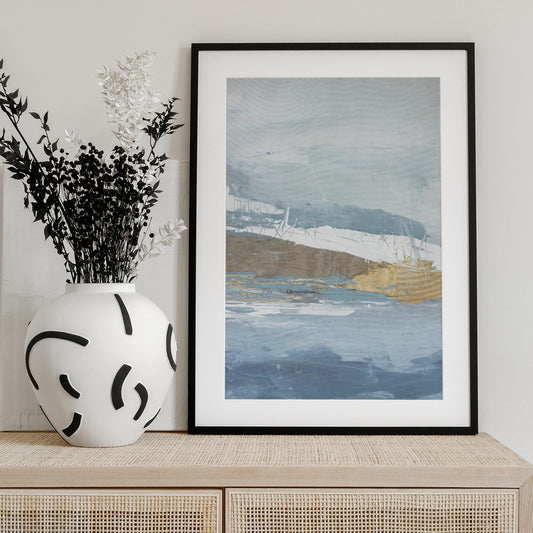 Golden Mist Horizon - Art Print by Julia Contacessi