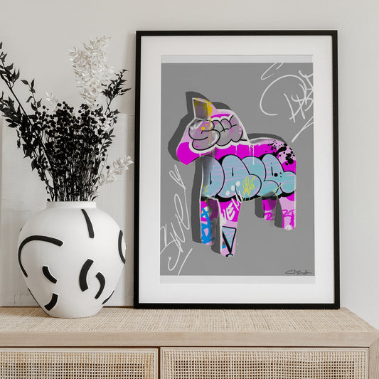 Colorful Pony Graffiti - Art Print by Suzan Habib