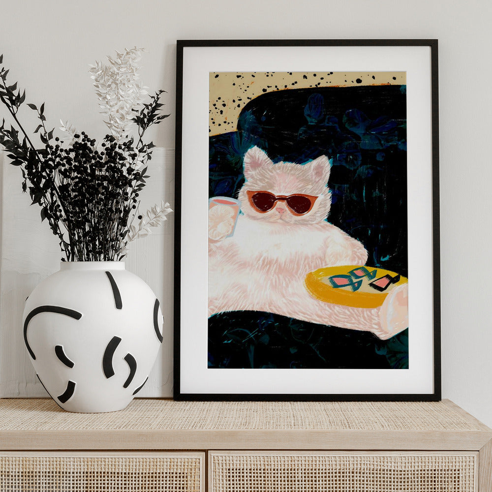 Animals Pets Cats - Art Print by Uma Gokhale