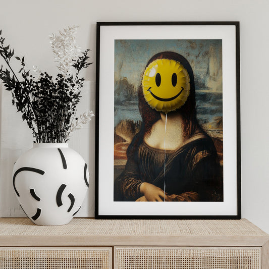 Parody of the Mona Lisa - Art Print by Dikhotomy