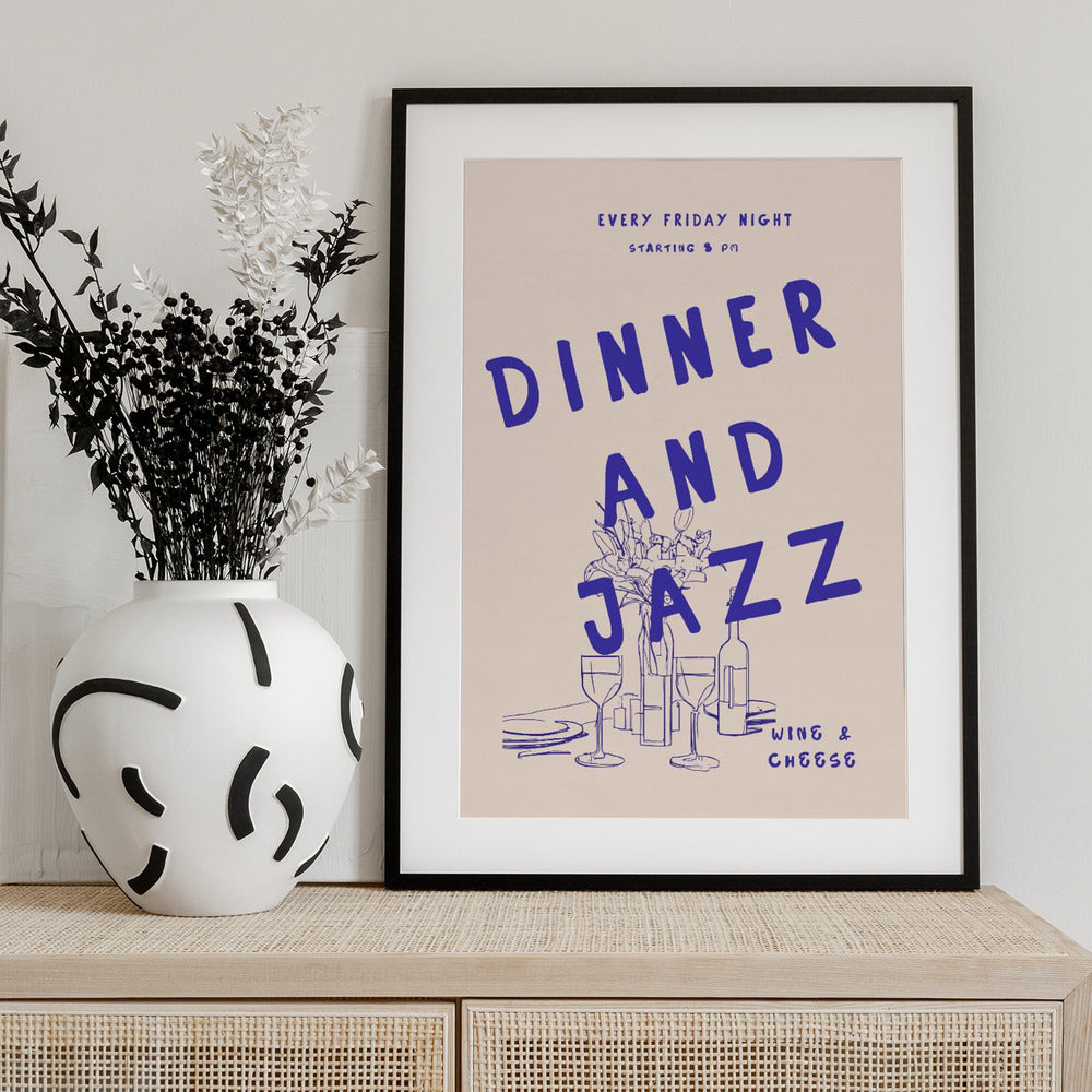 Jazz Night Feast - Art Print by Treechild