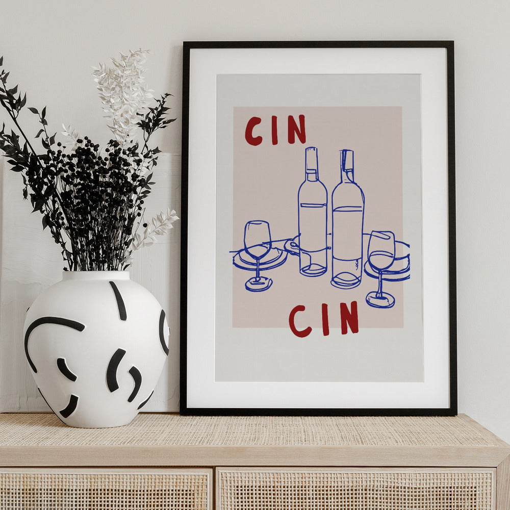 Wine Celebration - Art Print by Treechild