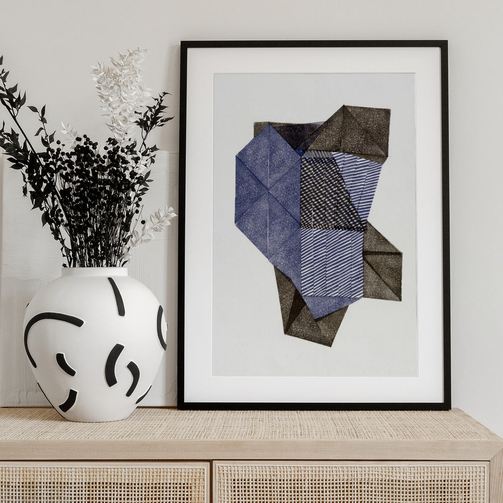 Polygonal shape XV. - Art Print by Paulina Vårregn