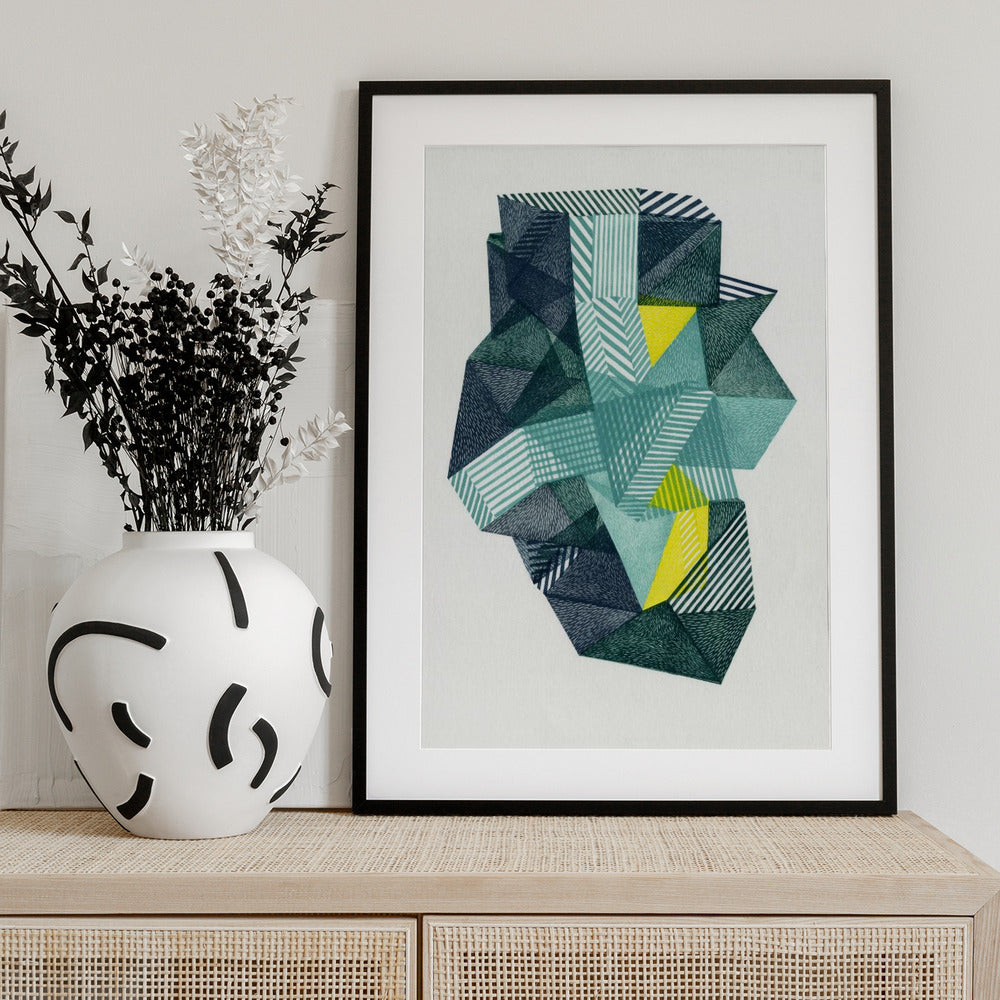 Polygonal shape IV. - Art Print by Paulina Vårregn