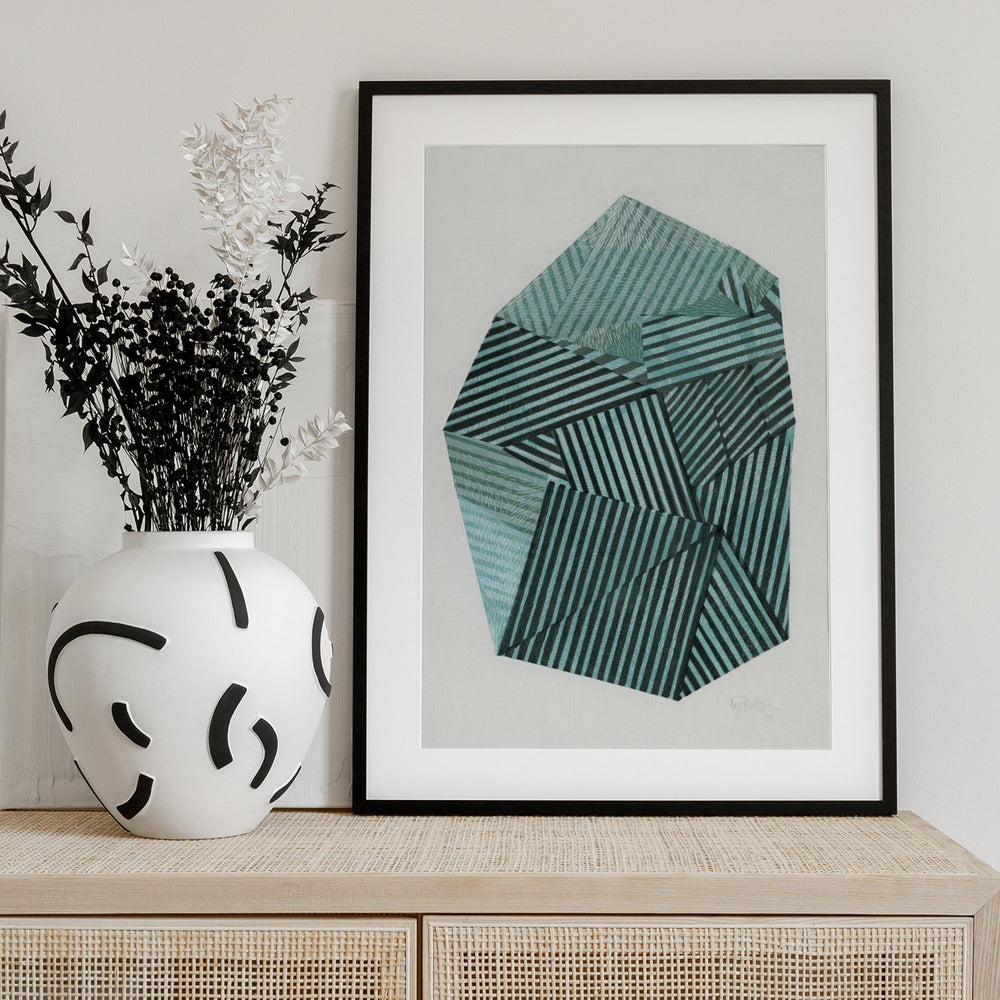 Striped Stone II. - Art Print by Paulina Vårregn