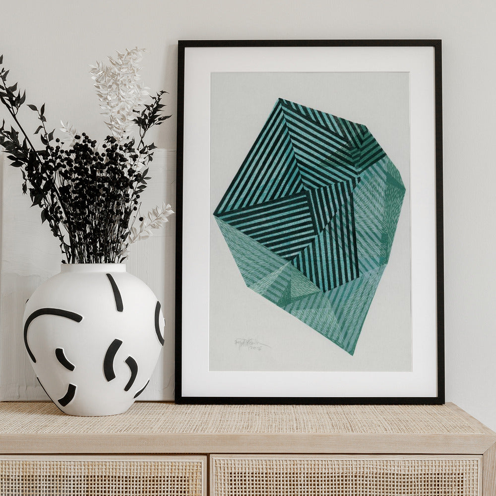 Striped Stone I. - Art Print by Paulina Vårregn