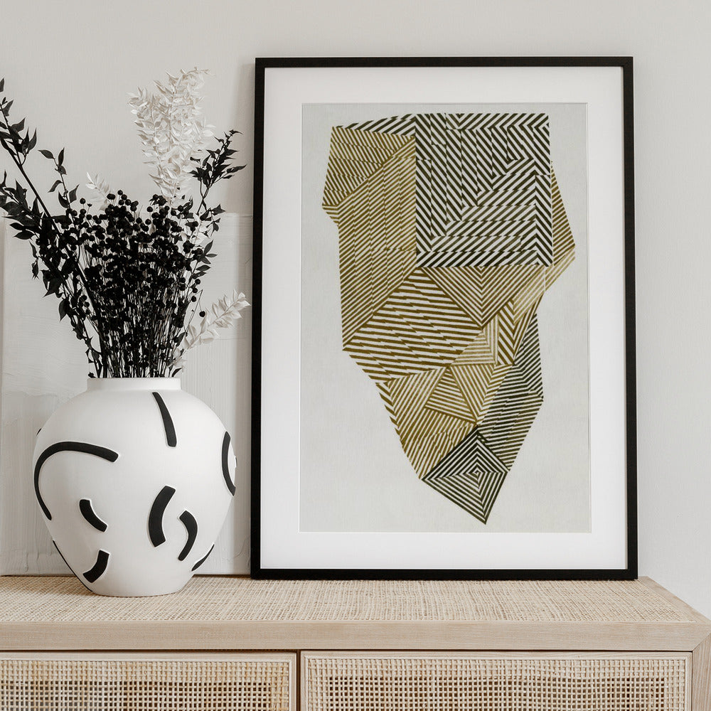 Polygonal shape II. - Art Print by Paulina Vårregn