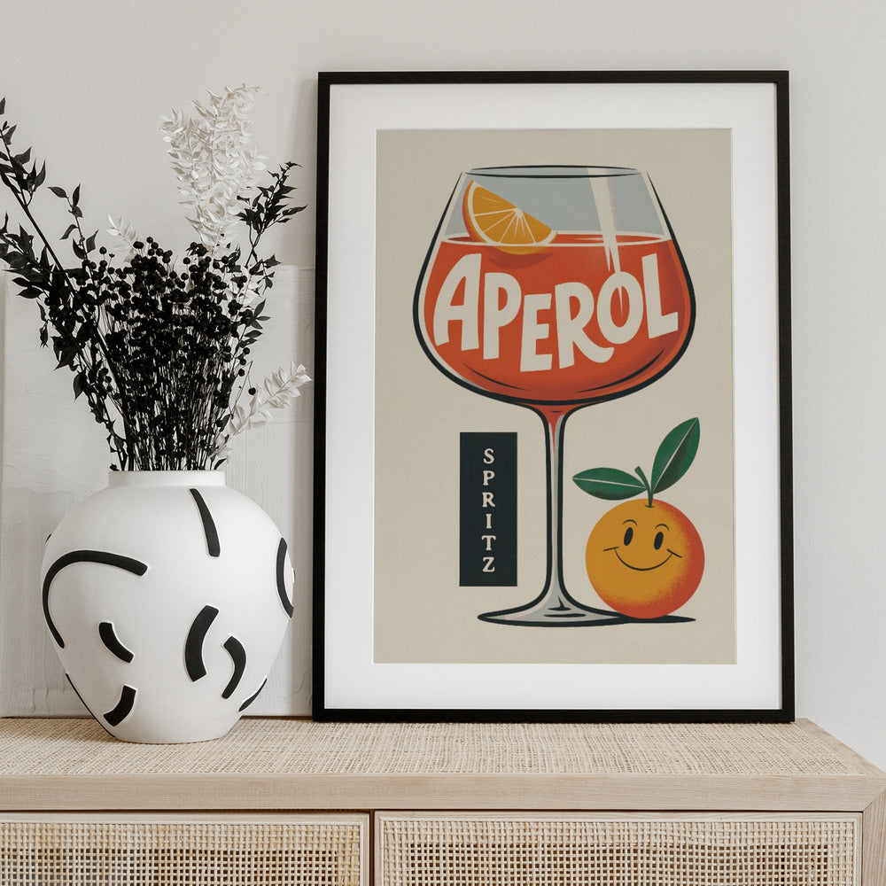 Aperol Spritz Retro - Art Print by Andreas Magnusson