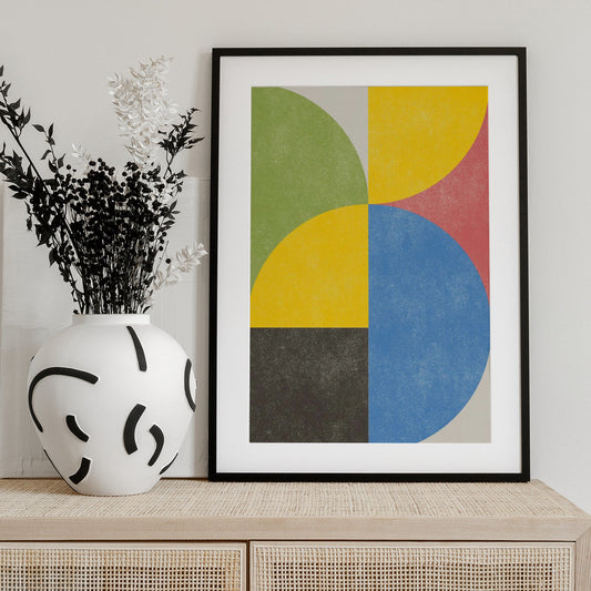 Retro Shapes - Art Print by THE MIUUS STUDIO