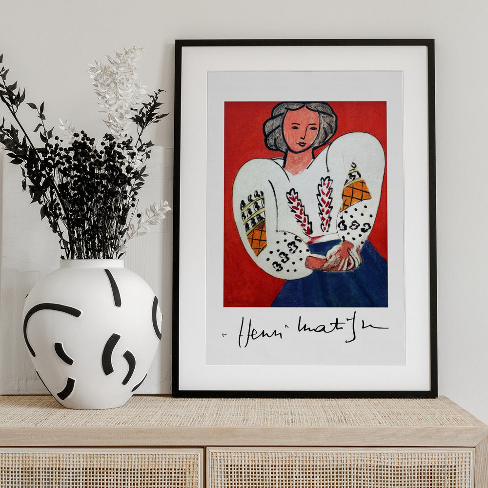 Henri Matisse, La Camicetta Romena, 1940 - Art Print by Henri Matisse