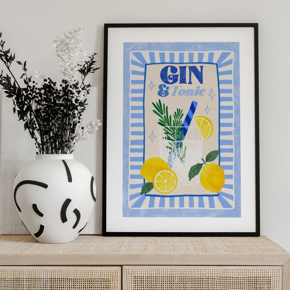Gin and Tonic - Art Print by Katarzyna Gąsiorowska