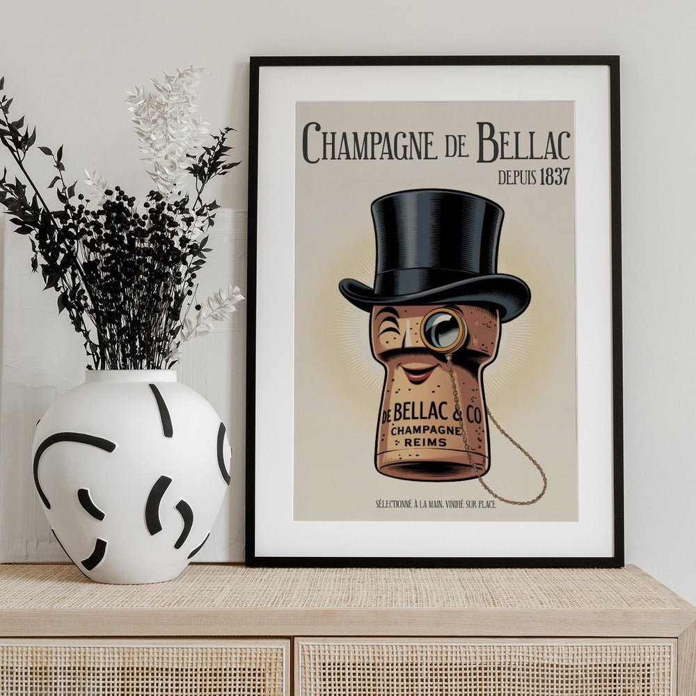 Champagne De Bellac - Art Print by Andreas Magnusson