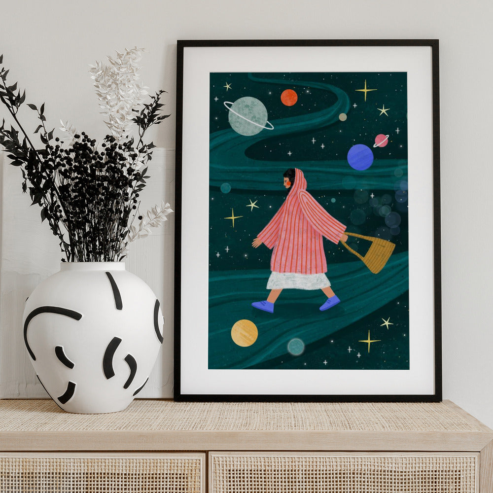 Universe Walk - Art Print by Bea Müller