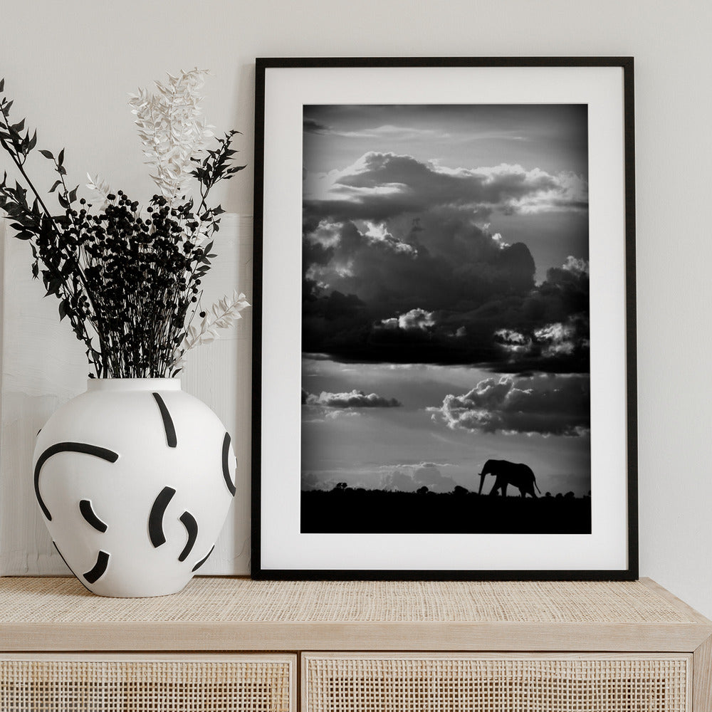 He walks under an African Sky - Art Print by WildPhotoArt