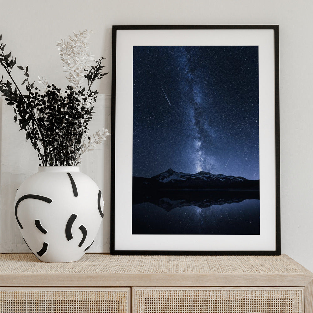 Galaxies Reflection - Art Print by Toby Harriman