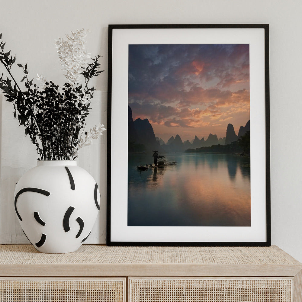 Li River Sunrise - Art Print by Yan Zhang