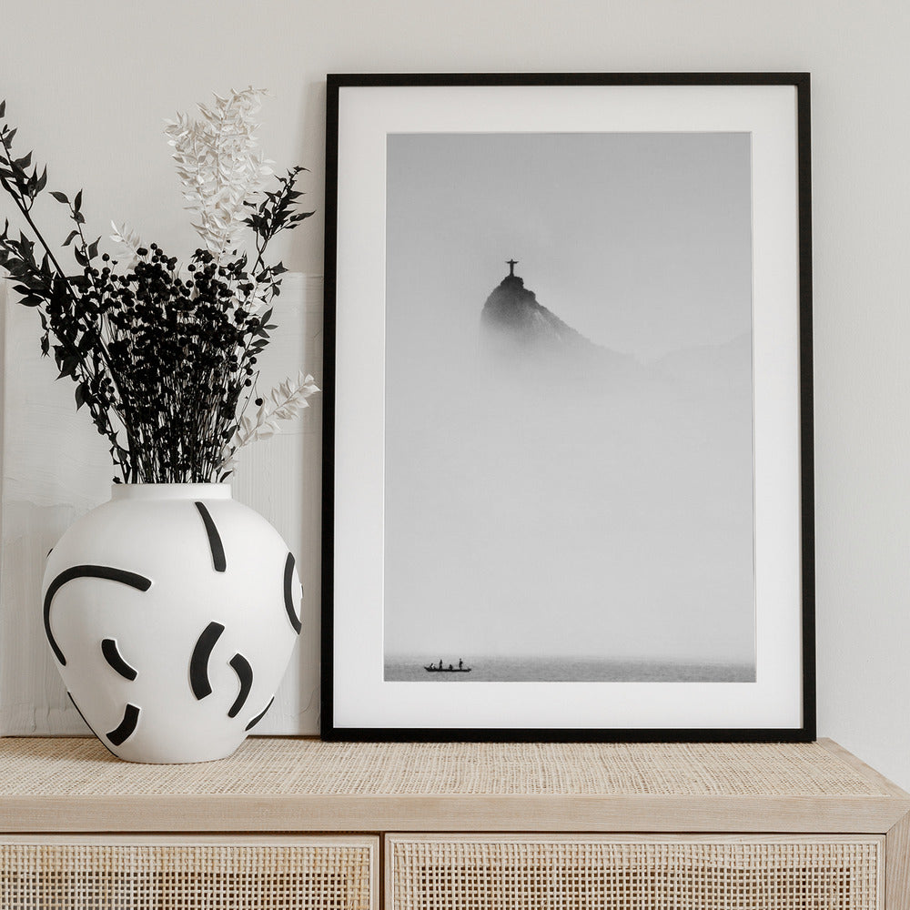 Cristo in the mist - Art Print by Trevor Cole
