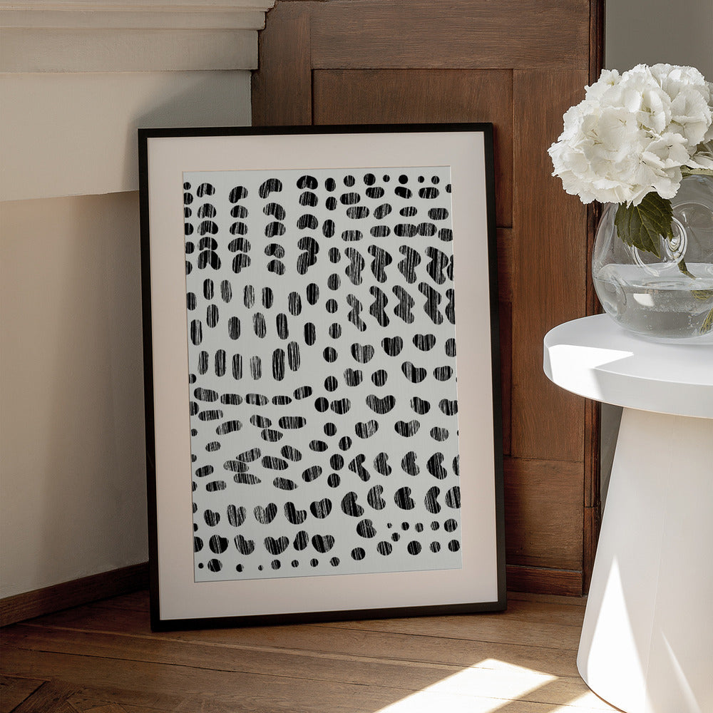 Dots and Strokes - Art Print by Dan Hobday