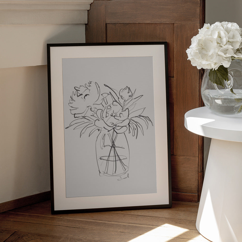 Peonies - Art Print by Dan Hobday