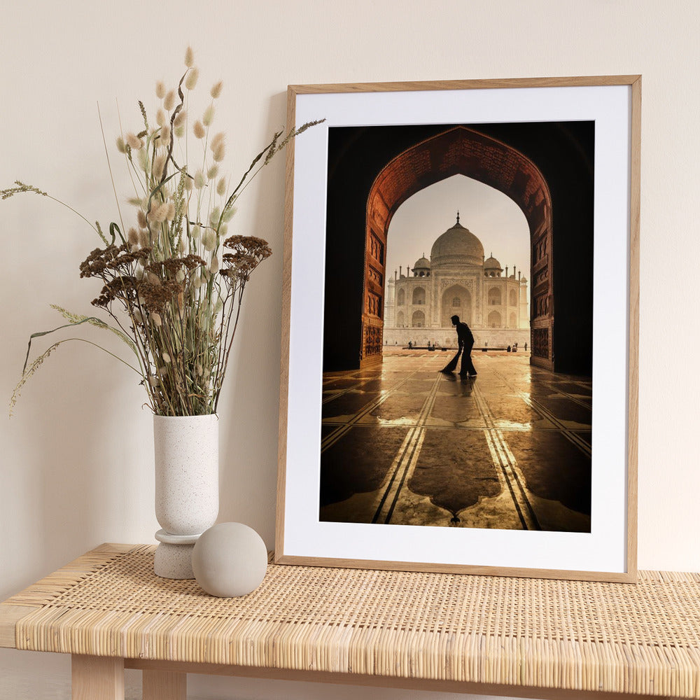 taj mahal cleaner - Art Print by Pavol Stranak