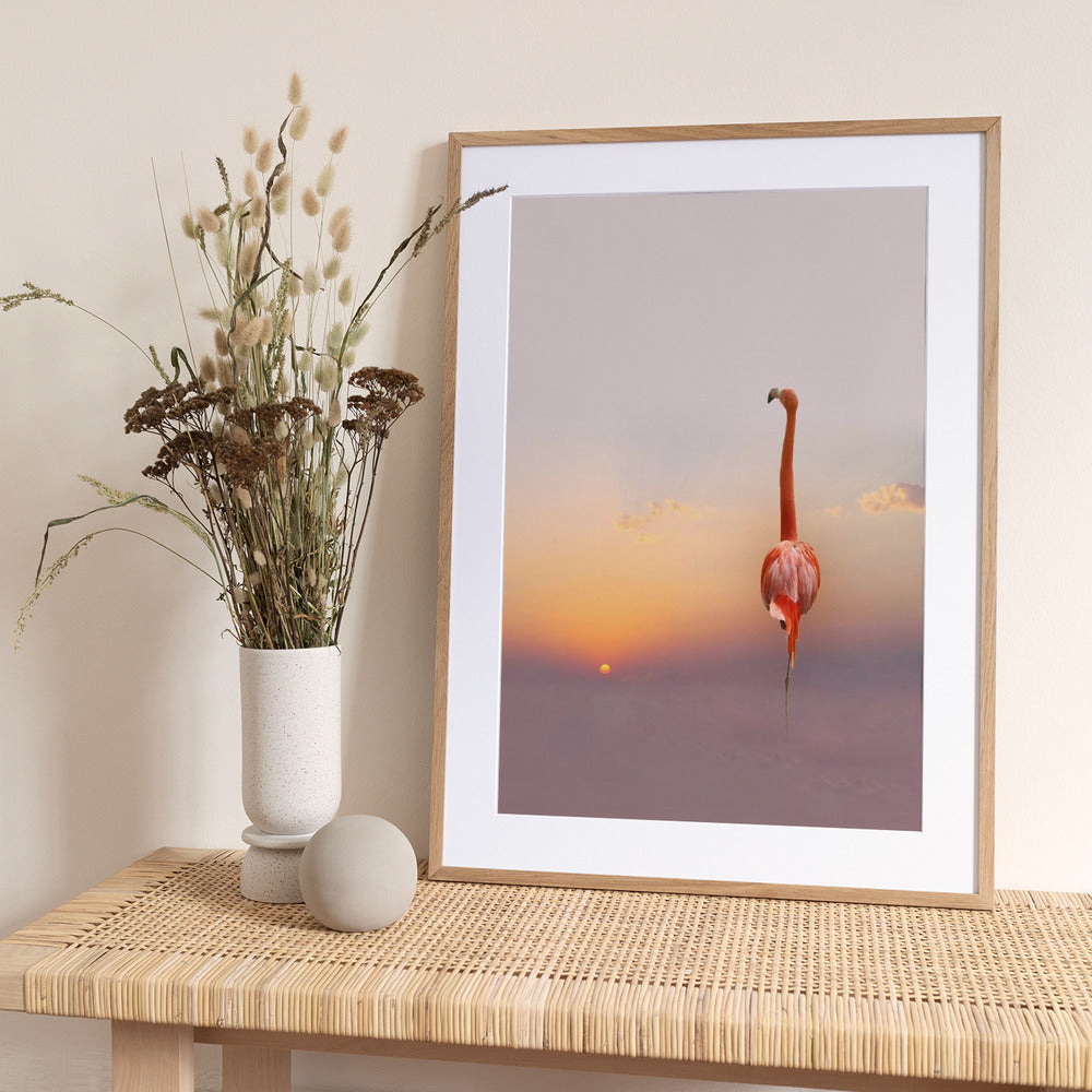 sunset ... - Art Print by Anna Cseresnjes