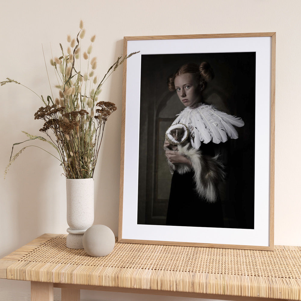 My sweet skunk friens - Art Print by Carola Kayen-Mouthaan