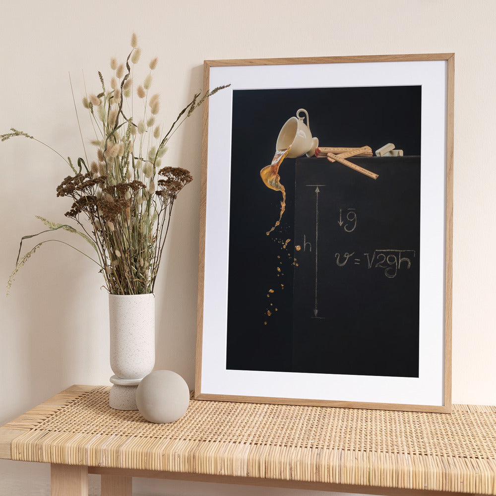 A study with free fall - Art Print by Dina Belenko