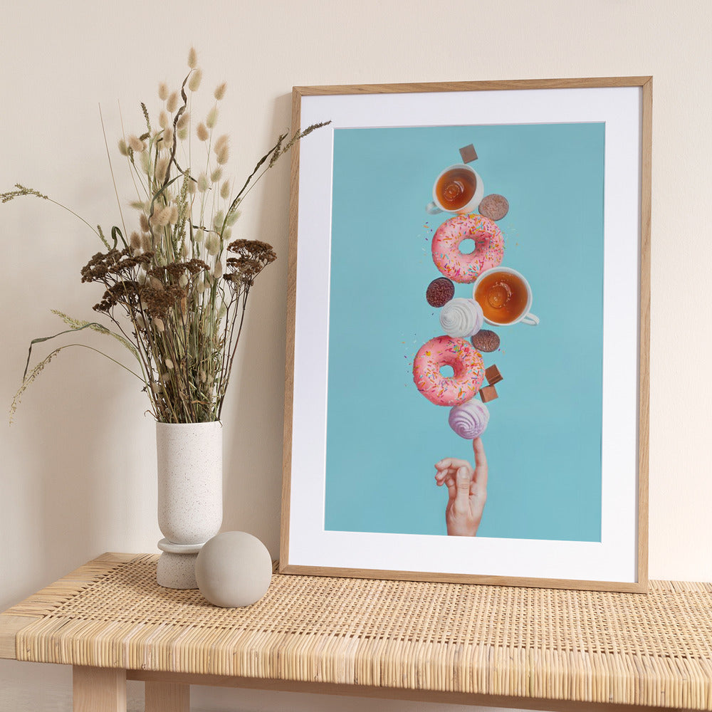 Weekend donuts - Art Print by Dina Belenko