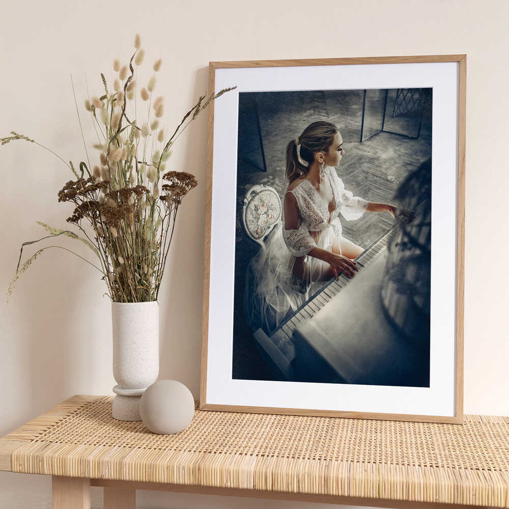 Elegance at the Keys - Photo Art Print by Ruslan Bolgov