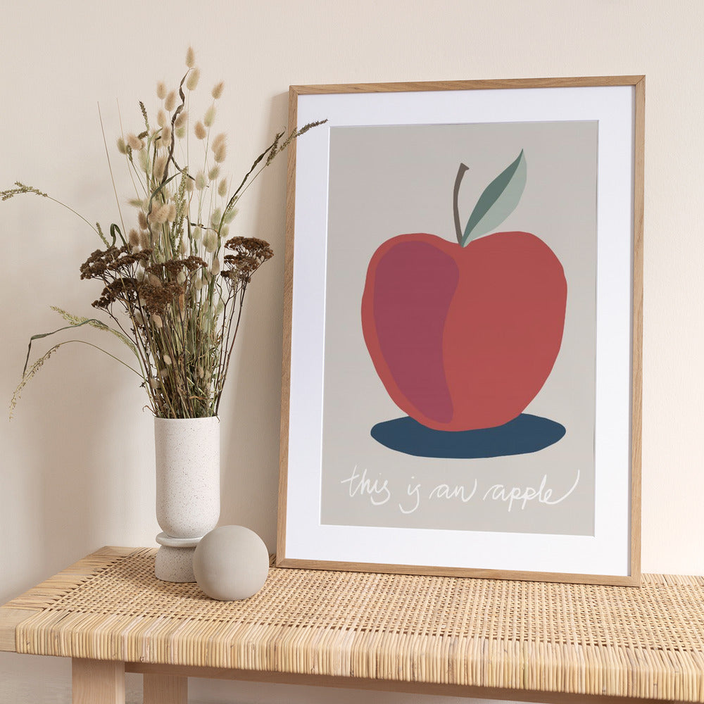 This is an Apple - Art Print by Pictufy Studio II