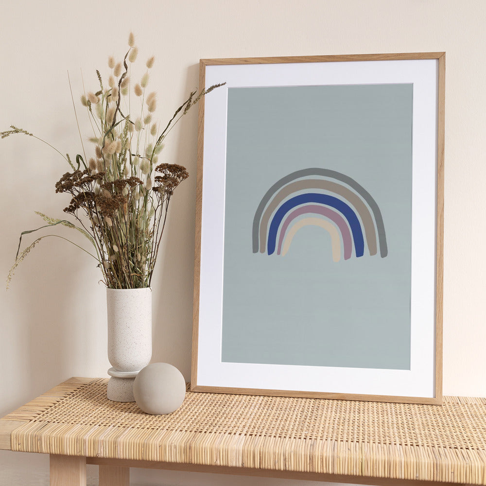 Rainbow Blue - Art Print by Pictufy Studio