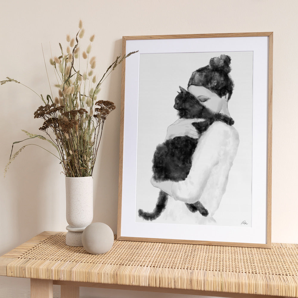 Cat Lover - Art Print by Pictufy Studio II