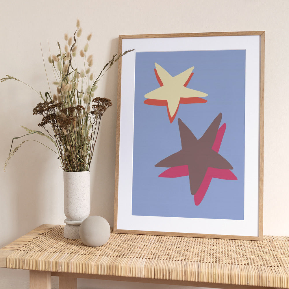 Blue Star - Art Print by Pictufy Studio
