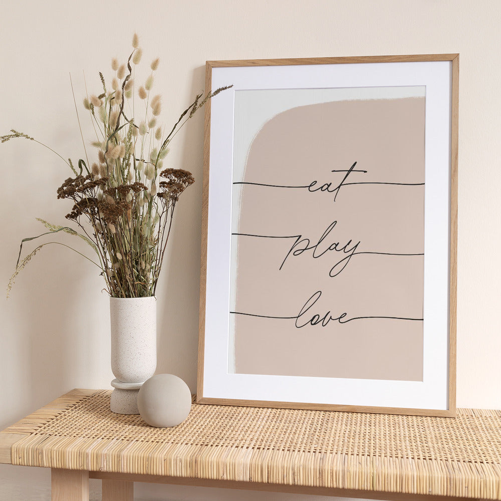 Eat Play Love - Art Print by uplusmestudio