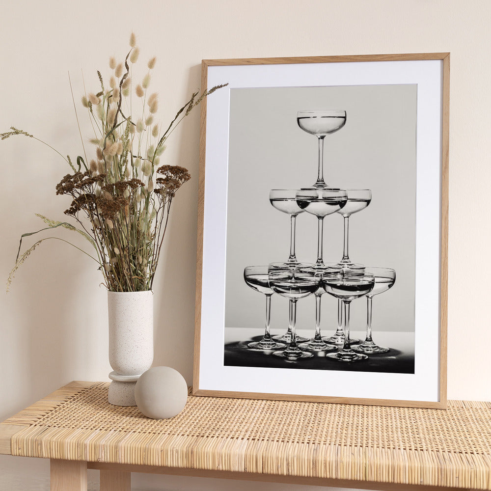 Champagne tower_6 - Art Print by Pictufy Studio III