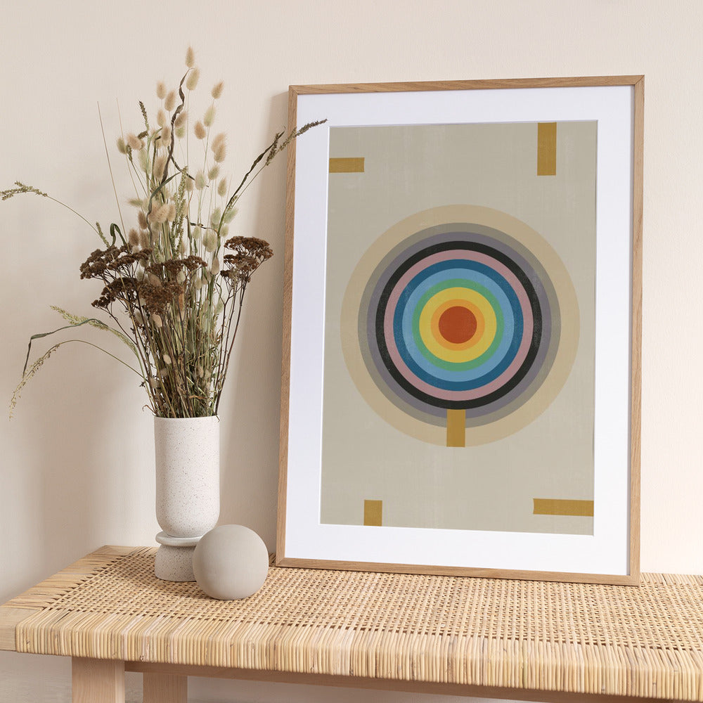 Concentric Spectrum - Art Print by THE MIUUS STUDIO