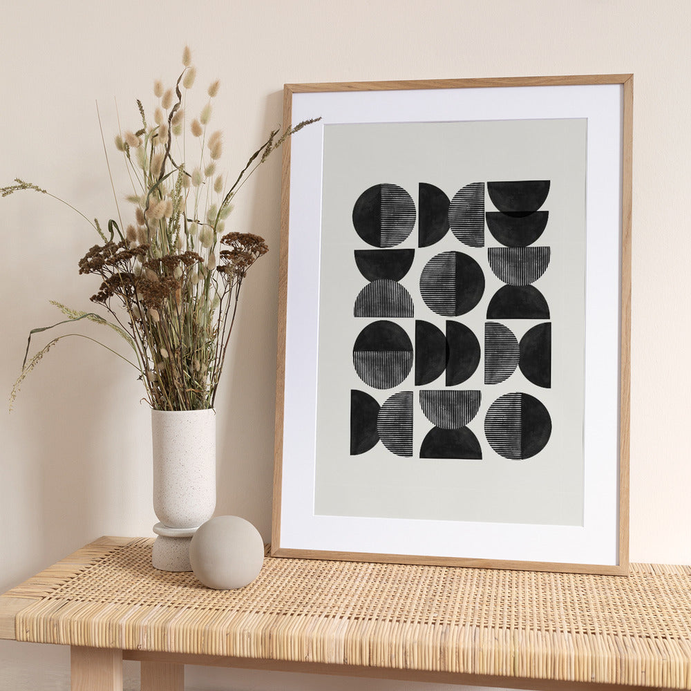 Geometric Rhythm - Art Print by THE MIUUS STUDIO