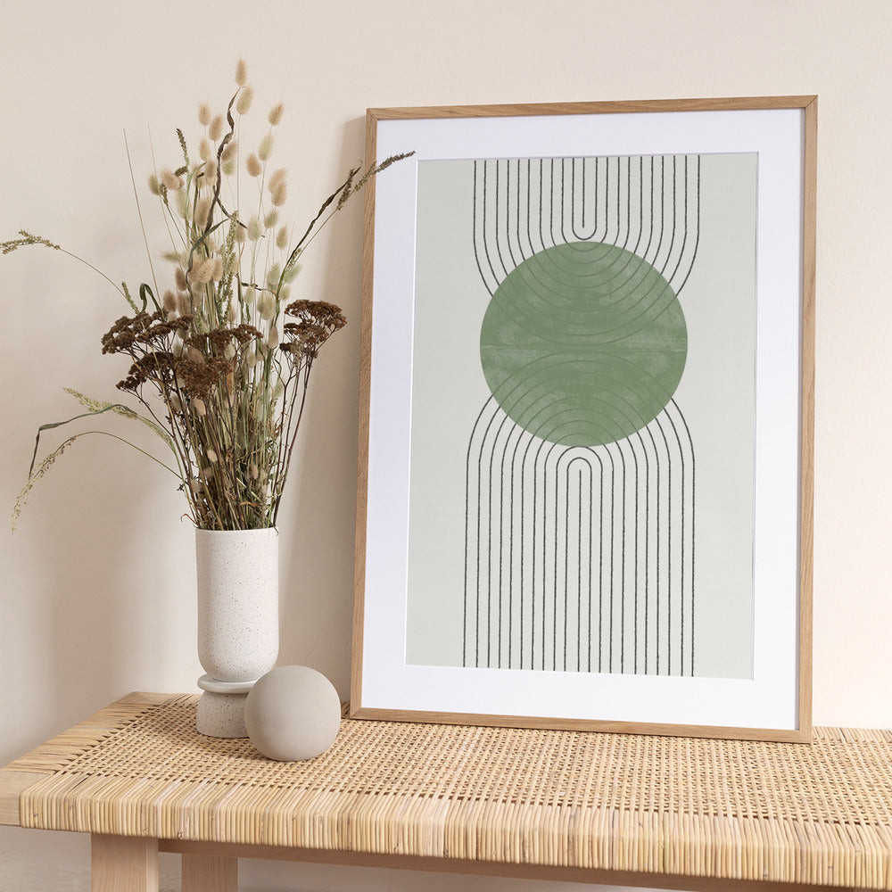 Green Harmony Flow - Art Print by THE MIUUS STUDIO