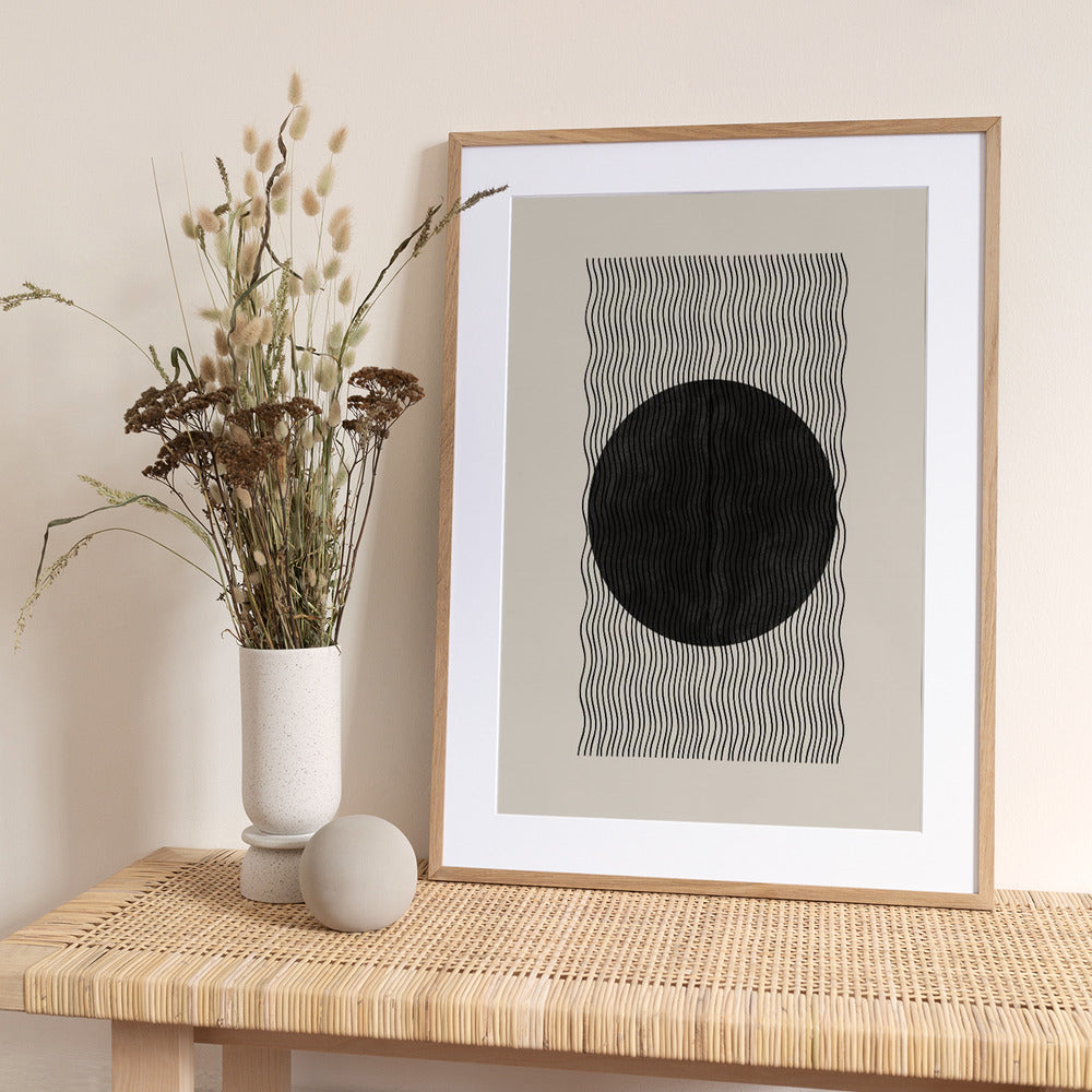 Wave Eclipse - Art Print by THE MIUUS STUDIO