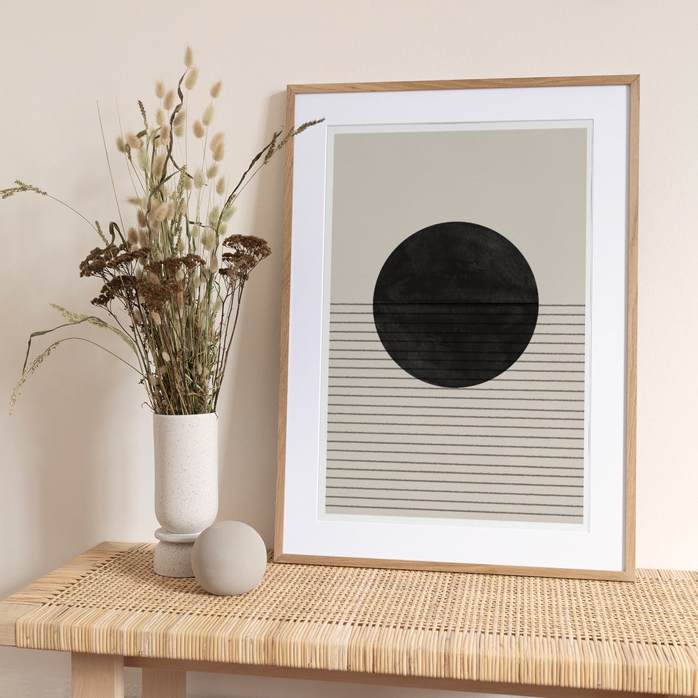 Monochrome Horizon - Art Print by THE MIUUS STUDIO