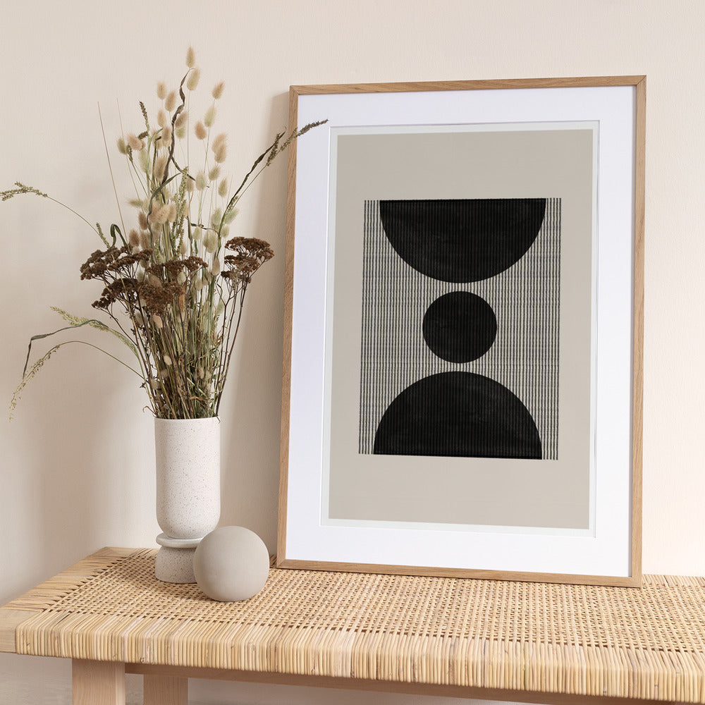 Geometric Echoes - Art Print by THE MIUUS STUDIO