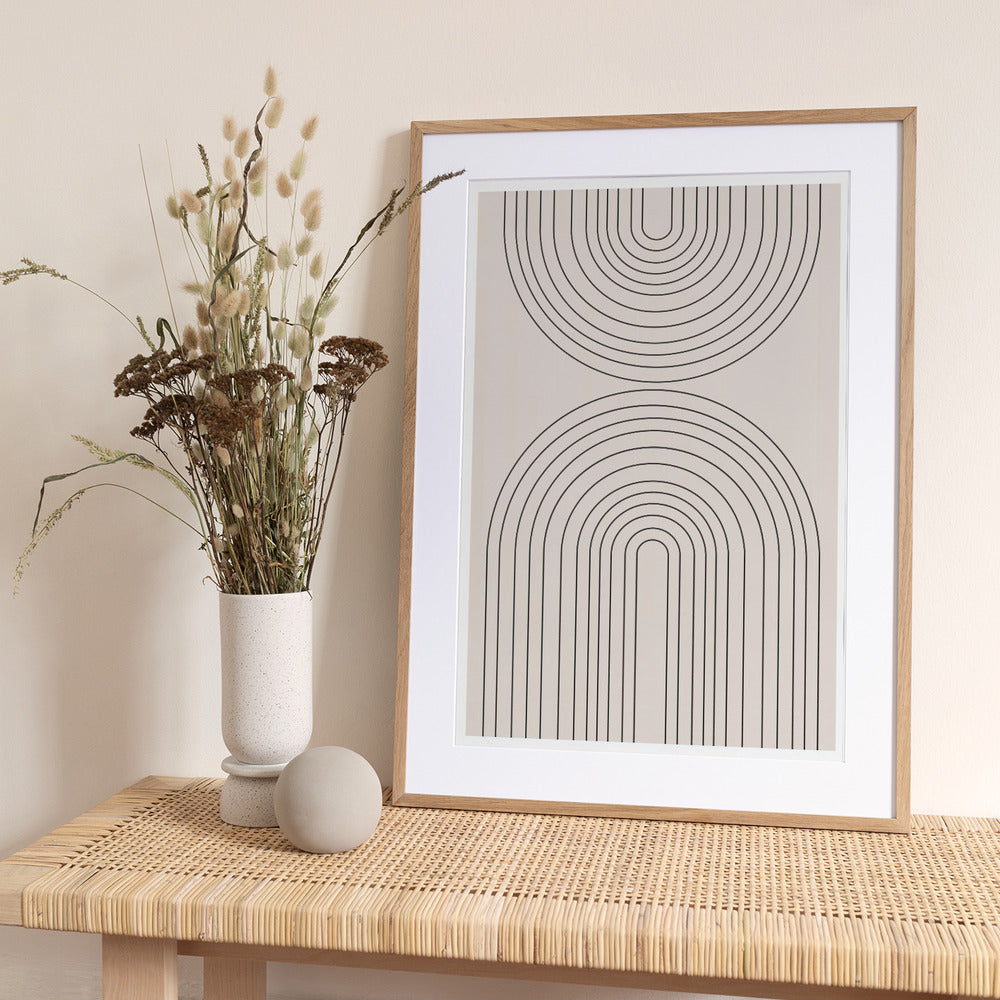 Curved Symmetry - Art Print by THE MIUUS STUDIO