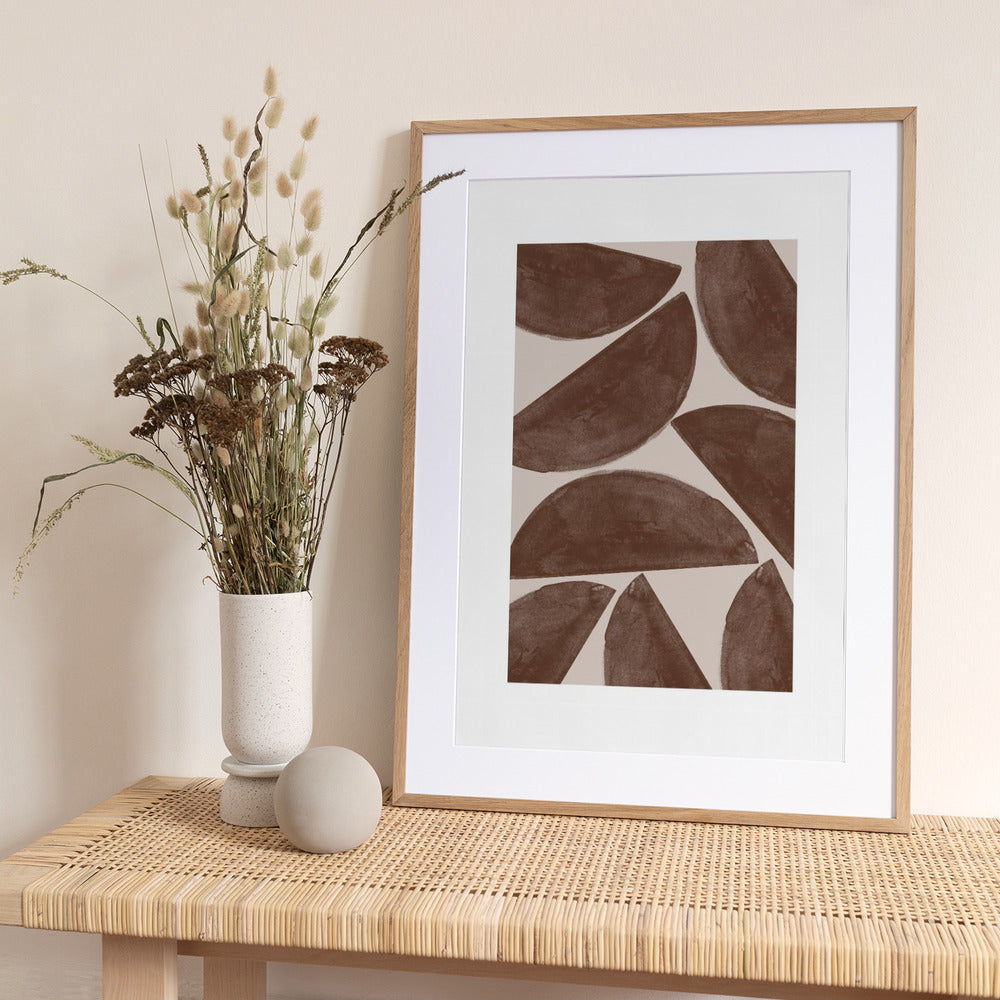 Earthy Crescents - Art Print by THE MIUUS STUDIO