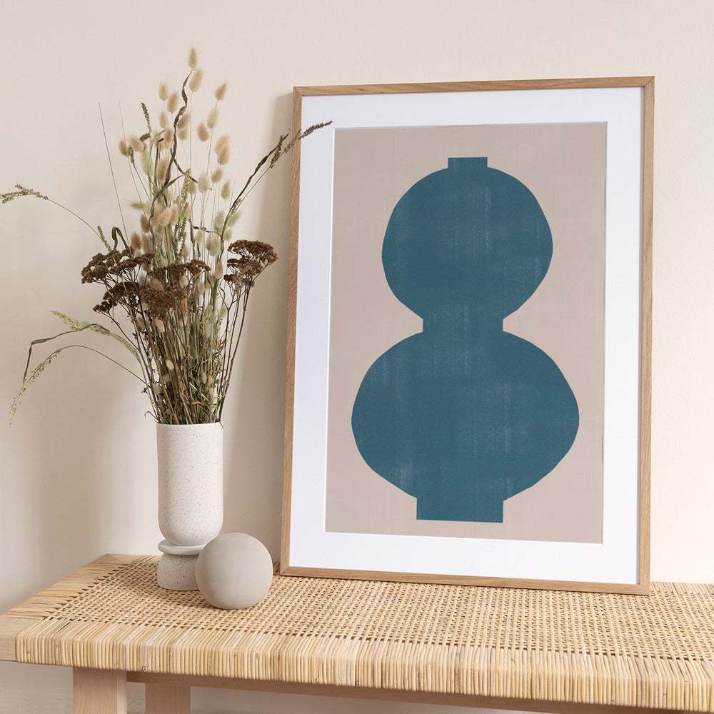 Cyan Silhouette - Art Print by THE MIUUS STUDIO