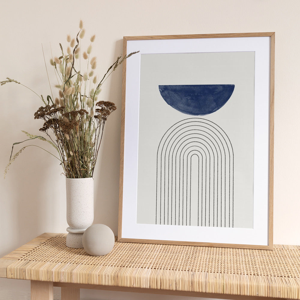 Curved Serenity - Art Print by THE MIUUS STUDIO